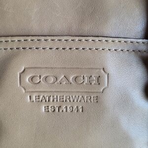 Coach Leather Shoulder Bag in Taupe